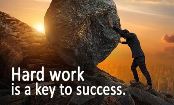 Hard work is the key to success - 1